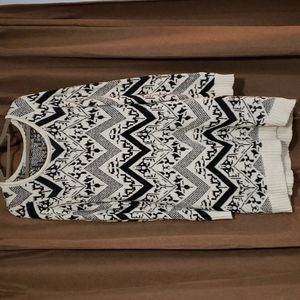 Maurices Sweater dress black and white L